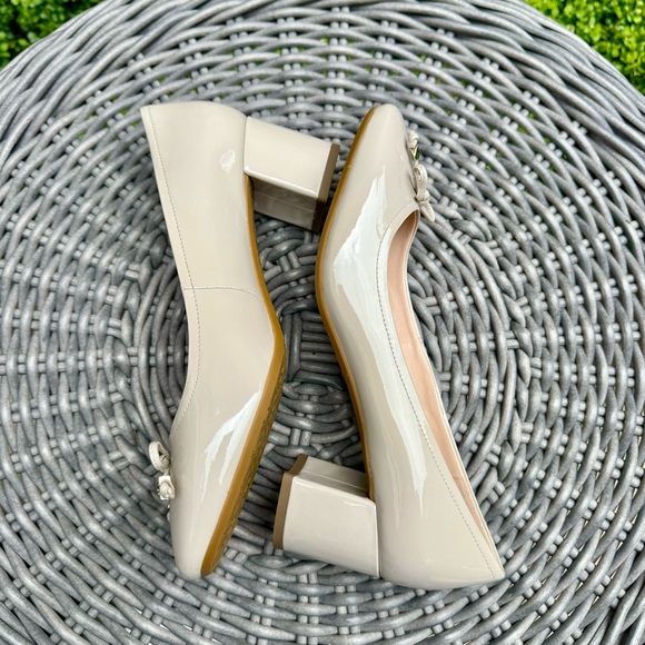 Kate Spade Beverly Bow Pump Patent Tusk Sz 7.5 - Picture 4 of 10